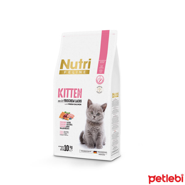 Nutri Feline Glutensiz Somonlu Dusuk Tahilli Yavru Kedi Mamasi 10kg Satin Al Petlebi