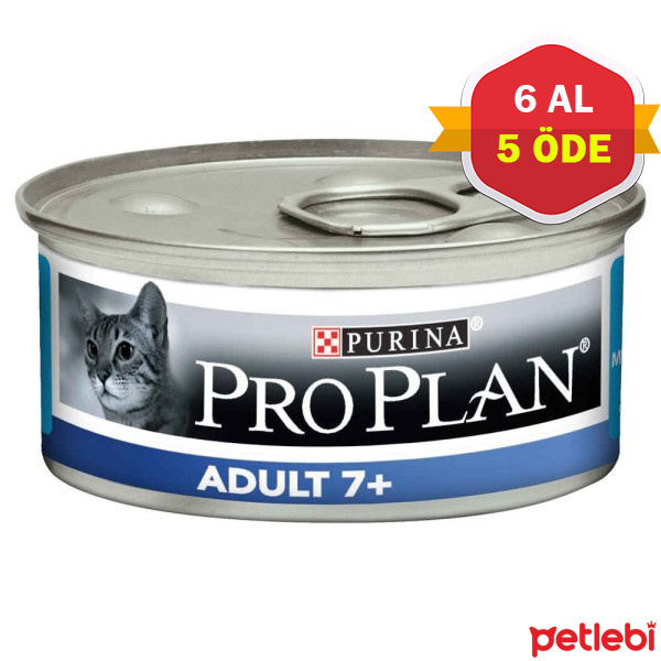 Pro Plan Ton Balıklı Yaşlı Kedi Konservesi 85gr (6 AL 5 ÖDE) Satın Al