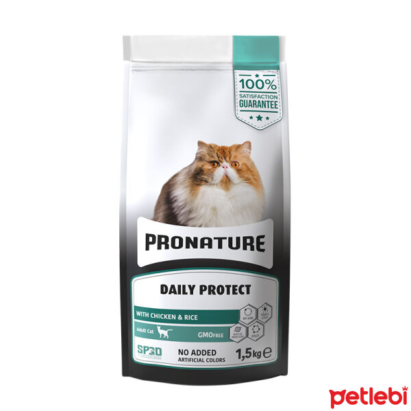Pronature Tavuklu ve Pirinçli Yetişkin Kedi Maması 1,5kg Satın Al Petlebi