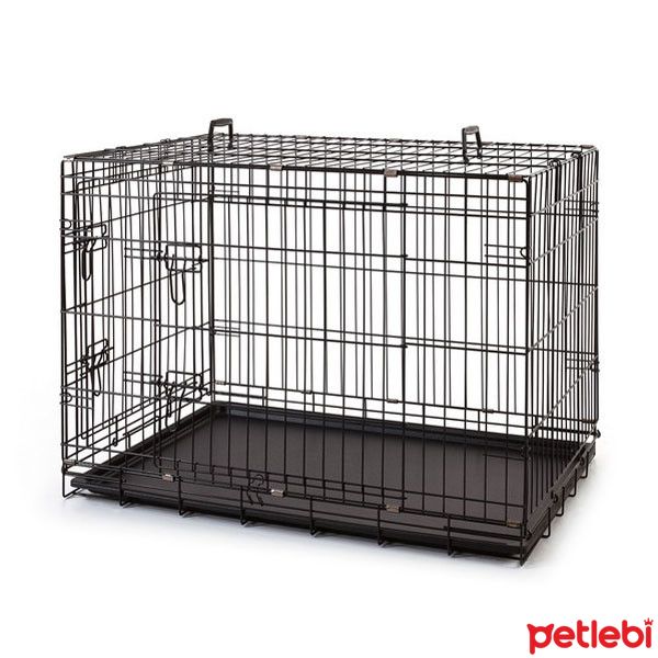 QH Metal Kedi ve Yavru Köpek Kafesi 91x60x70cm (Siyah) Satın Al Petlebi