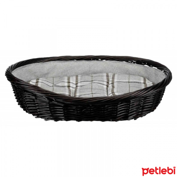 Trixie Hasir Minderli Kopek Yatagi 50cm Kahverengi Gri Satin Al Petlebi