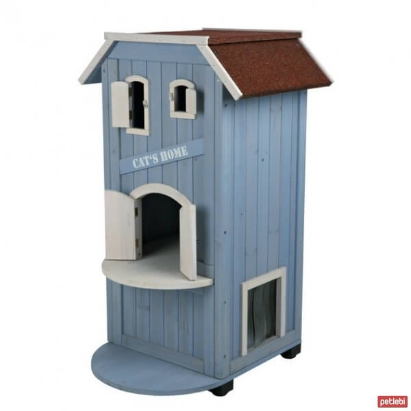 Trixie 3 Katlı Çam Kedi Evi 56x94x59cm Satın Al Petlebi